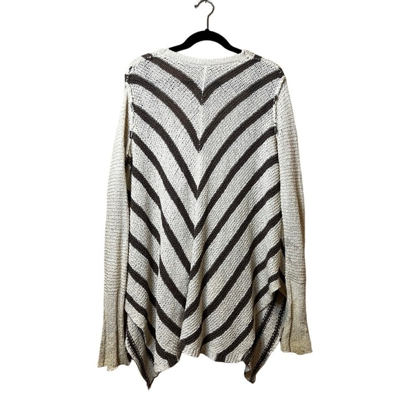 Free People Cardigan Sweater Stripped Knit Cotton Long Sleeve Snap Up XS - Picture 2 of 5